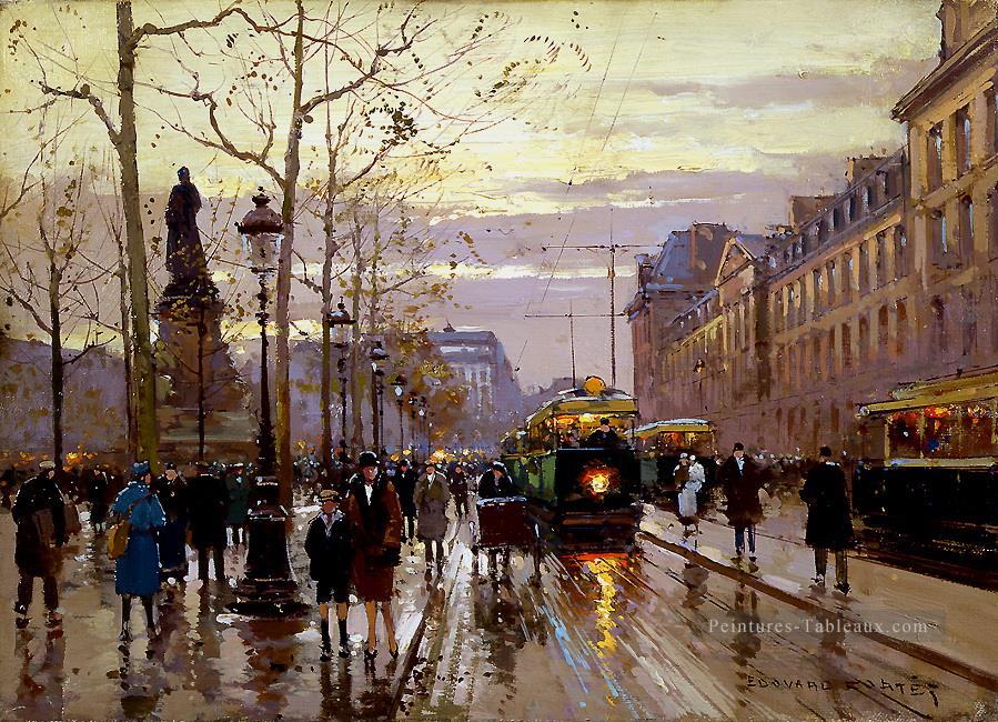 Place de la République Parisien Peintures à l'huile